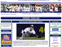 Tablet Screenshot of baseballevolution.com